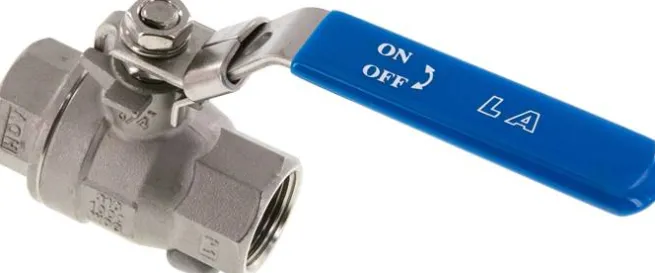Edelstahl-Kugelhahn, leicht, G 3/4", 0 bis 63bar