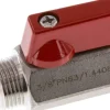 Edelstahl-Minikugelhahn G 3/8" Innengewinde / Außengewinde, PN 63