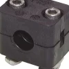 Edelstahl-Rohrschelle, 32mm, Baugröße 5, leichte Baureihe, zum Aufbau auf C-Tragschiene