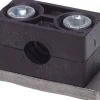 Edelstahl-Rohrschelle, 13,7mm, Baugröße 1, schwere Baureihe, mit Anschweißplatte