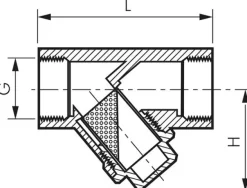 Edelstahl-Schmutzfänger G 1-1/2", PN 40, Eco-Line