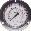 Einbaumanometer (CrNi/Ms), Frontring, 63mm, 0 - 0,6 bar