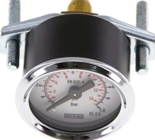 Einbaumanometer, 3-kant-Frontring, 40mm, 0 - 1 bar, 1/8"
