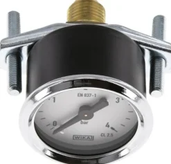 Einbaumanometer, 3-kant-Frontring, 40mm, 0 - 4 bar, 1/4" mit Zentrierzapfen