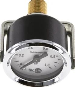Einbaumanometer, 3-kant-Frontring, 40mm, 0 - 1 bar, 1/4" mit Zentrierzapfen