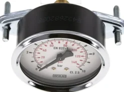 Einbaumanometer, 3-kant-Frontring, 63mm, 0 - 10 bar