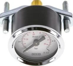 Einbaumanometer, 3-kant-Frontring, 40mm, 0 - 6 bar, 1/8"