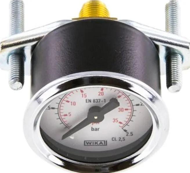 Einbaumanometer, 3-kant-Frontring, 40mm, 0 - 2,5 bar, 1/8"