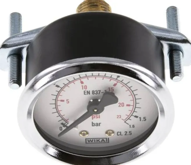 Einbaumanometer, 3-kant-Frontring, 50mm, 0 - 1,6 bar
