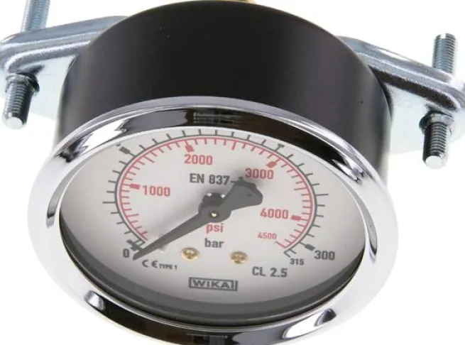 Einbaumanometer, 3-kant-Frontring, 63mm, 0 - 315 bar