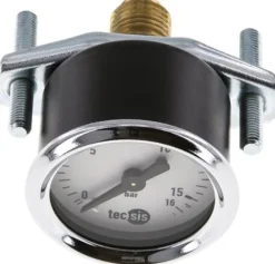 Einbaumanometer, 3-kant-Frontring, 40mm, 0 - 16 bar, 1/4" mit Zentrierzapfen