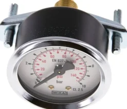 Einbaumanometer, 3-kant-Frontring, 50mm, 0 - 10 bar