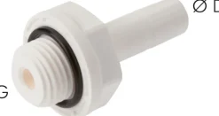 Einschraubtülle G 1/8"-6mm Stecknippel, IQS-LE (EPDM-Dichtung)