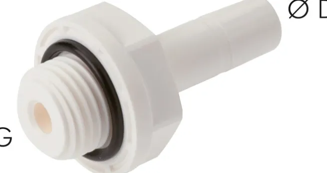 Einschraubtülle G 1/8"-6mm Stecknippel, IQS-LE (EPDM-Dichtung)