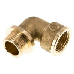 90°-Einschraubwinkel G 1/2"(IG)-G 1/2"(AG), Messing