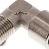 90°-Einschraubwinkel G 1/4"(IG)-R 1/4"(AG), Messing vernickelt