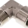 90°-Einschraubwinkel G 1/2"(IG)-R 1/2"(AG), Messing vernickelt