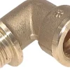 90°-Einschraubwinkel G 1/8"(IG)-R 1/8"(AG), Messing