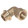 90°-Einschraubwinkel G 1/4"(IG)-R 1/4"(AG), Messing