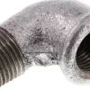 90°-Einschraubwinkel Rp 1/2"(IG)-R 1/2"(AG), Temperguss verzinkt