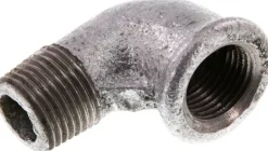 90°-Einschraubwinkel Rp 1/2"(IG)-R 1/2"(AG), Temperguss verzinkt