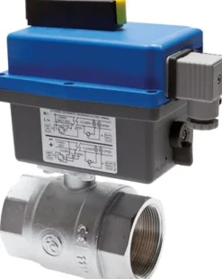 Elektr. Messing-Kugelhahn, G 1-1/4", 85 bis 240 V (AC/DC) (Sanitär)