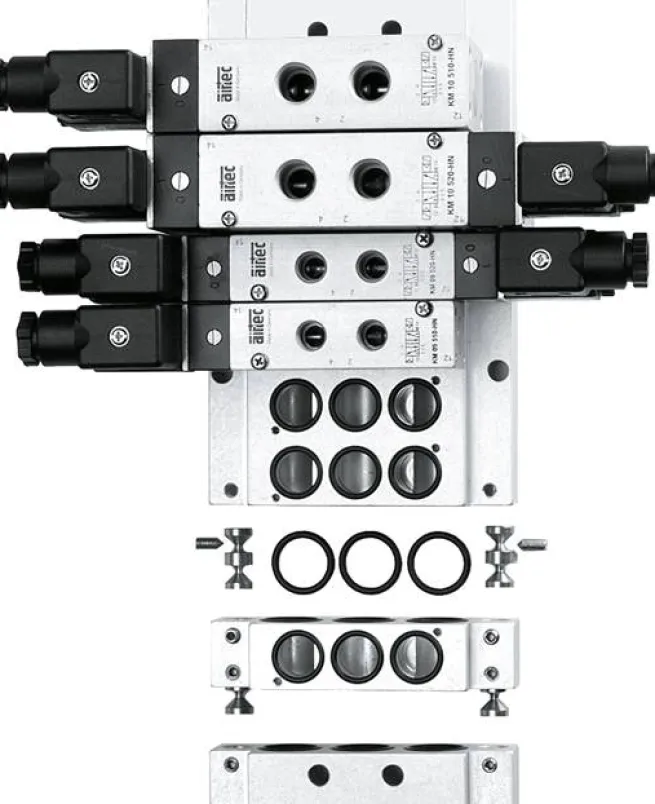 Endplatte mit zwei Ventilplätzen RF 10 E2