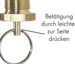 Entwässerungsventil mit Ring M 22x1,5