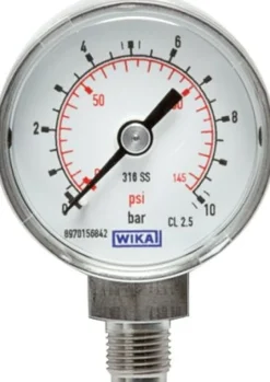 ES-Manometer senkrecht, 50mm, 0 - 4 bar, G 1/4"