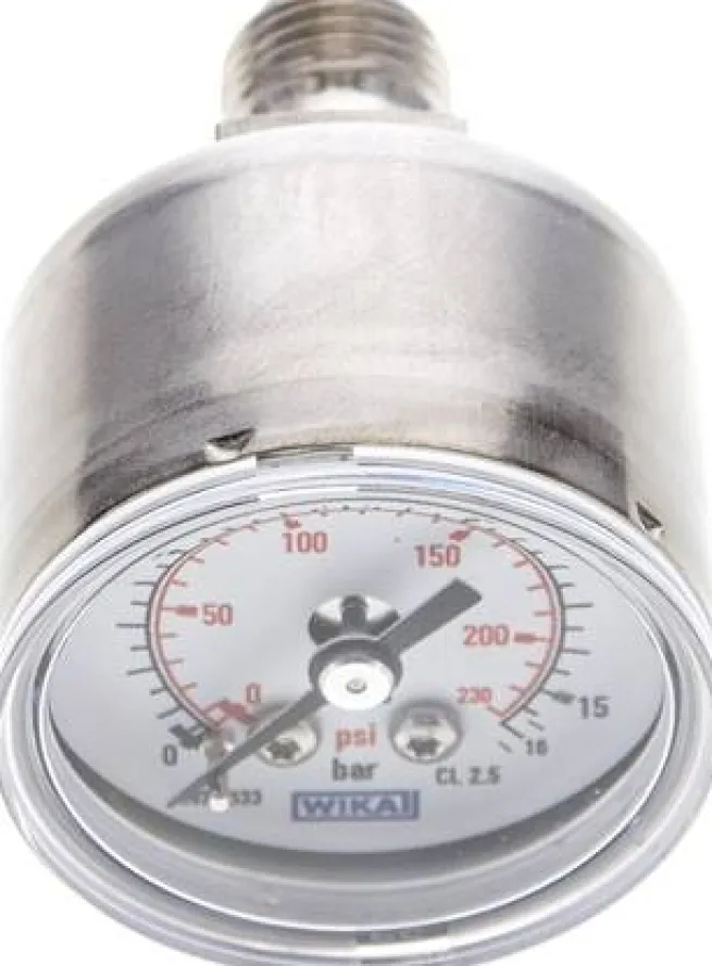 ES-Manometer waagerecht, 40mm, 0 - 16 bar, G 1/4"