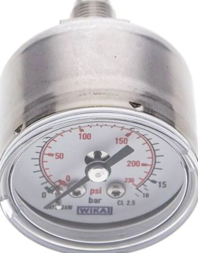 ES-Manometer waagerecht, 40mm, 0 - 16 bar, G 1/8"