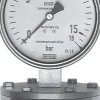 ES-Plattenfeder-Manometer senkrecht, 100mm, 0 - 160 mbar bar