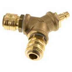 2-fach-Luftweiche mit Schnellkupplungen, Kuppl.-Stecker, 212