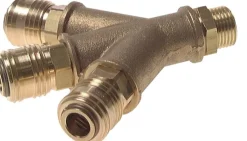 3-fach-Luftweiche mit Schnellkupplungen, G 1/2" (AG)