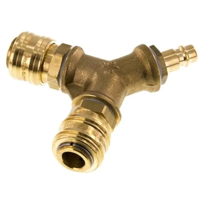 2-fach-Luftweiche mit Schnellkupplungen, Kuppl.-Stecker, 238