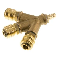 3-fach-Luftweiche mit Schnellkupplungen, Kuppl.-Stecker, 338