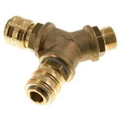 2-fach-Luftweiche mit Schnellkupplungen, G 1/2" (AG)