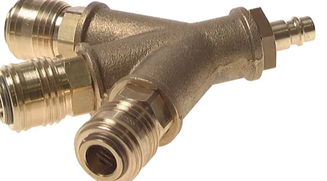3-fach-Luftweiche mit Schnellkupplungen, Kuppl.-Stecker, 312