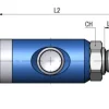 FAIRAIR Aufsteck-Druckminderer mit Sicherheitskupplung G 1/4, Stecknippel NW 7,2 0,5-10 bar, FA30011