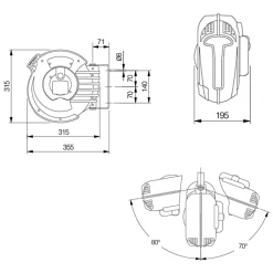 FAIRAIR Industrie-Schlauchaufroller PU 8x12 mm, 12 m, SR-PU-0812, mit SSK und Nippel, FA50002