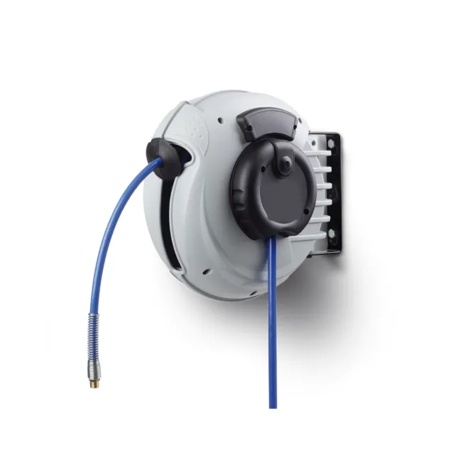 FAIRAIR Industrie-Schlauchaufroller PU 8x12 mm, 12 m, SR-PU-0812, mit SSK und Nippel, FA50002