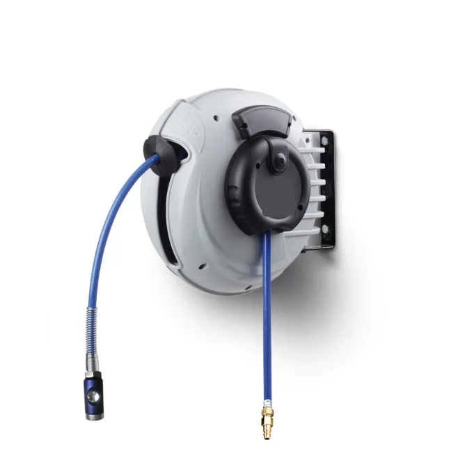 FAIRAIR Industrie-Schlauchaufroller PU 8x12 mm, 12 m, SR-PU-0812, mit SSK und Nippel, FA50002