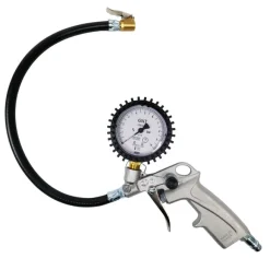 FAIRAIR Reifenfüller RF-G-SET, geeicht, mit 37 cm Schlauch + 5er Adapter Set, FA30003