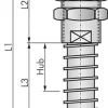 Federstößel G 1/4" (AG)xG 1/8" (IG), Hub 25mm , Standard