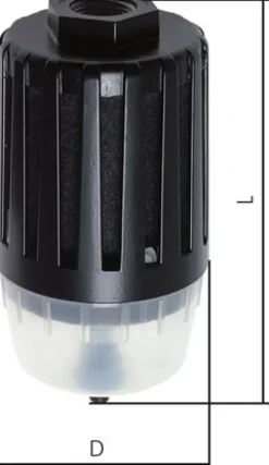 Feinfilter-Schalldämpfer G 1"