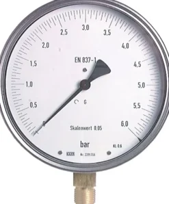Feinmess-Manometer senkrecht, 160mm, 0 - 25 bar