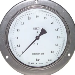 Feinmess-Manometer waagerecht, 160mm, 0 - 400 bar