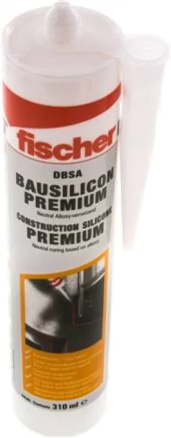 FISCHER Bausilikon DBSA, transparent, 310 ml Kartusche