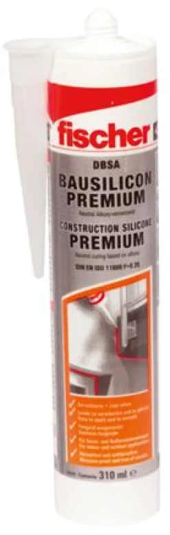 FISCHER Bausilikon DBSA, transparent, 310 ml Kartusche