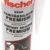 FISCHER Sanitärsilikon DSSA, transparent, 310 ml Kartusche